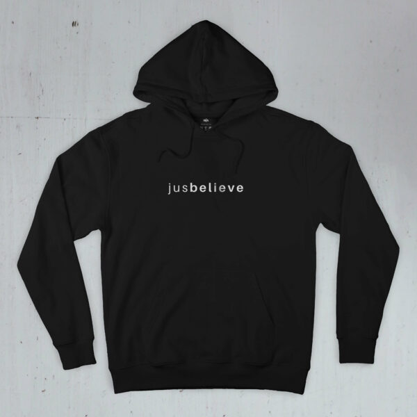 Jus Believe Black hoodie